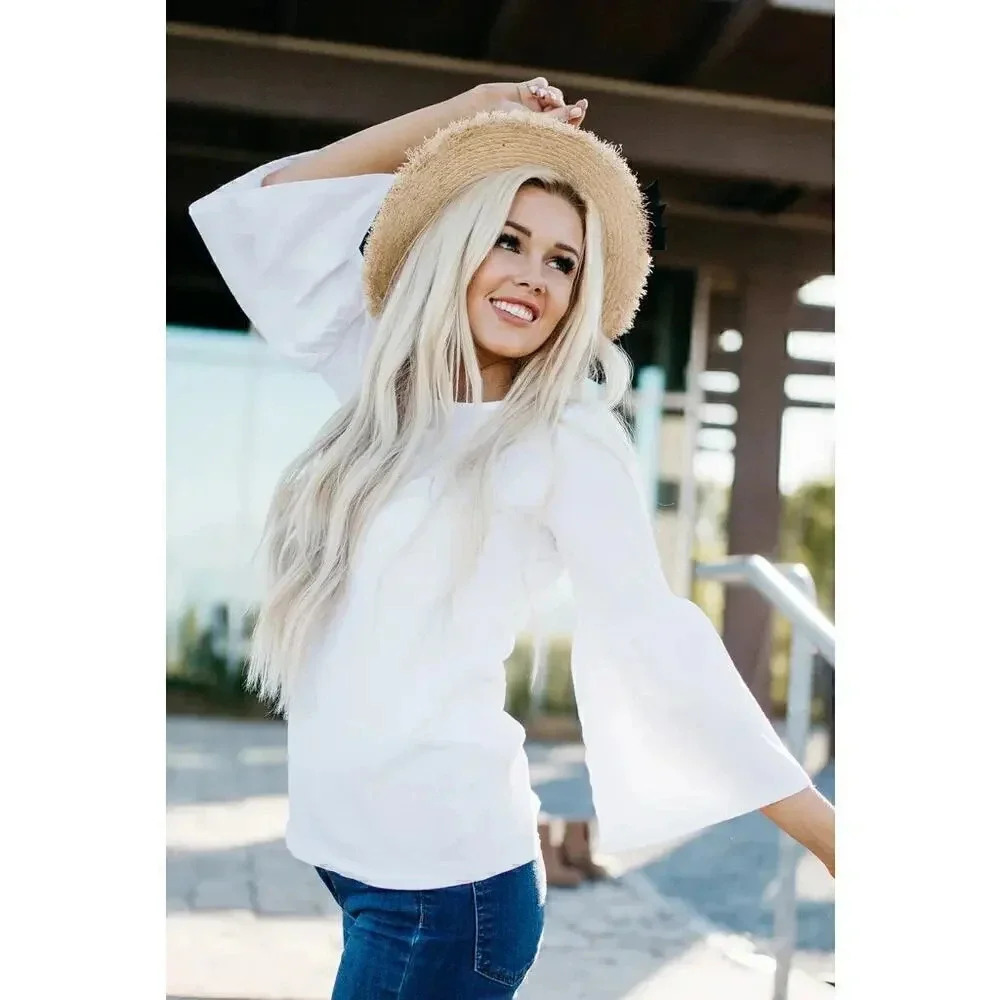 Sign Here The Jenny Top White Size XL